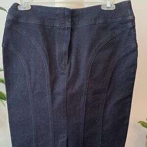 Charlotte Russe Dark Blue Jean Pencil Skirt Size 8 - Fits like a 6.